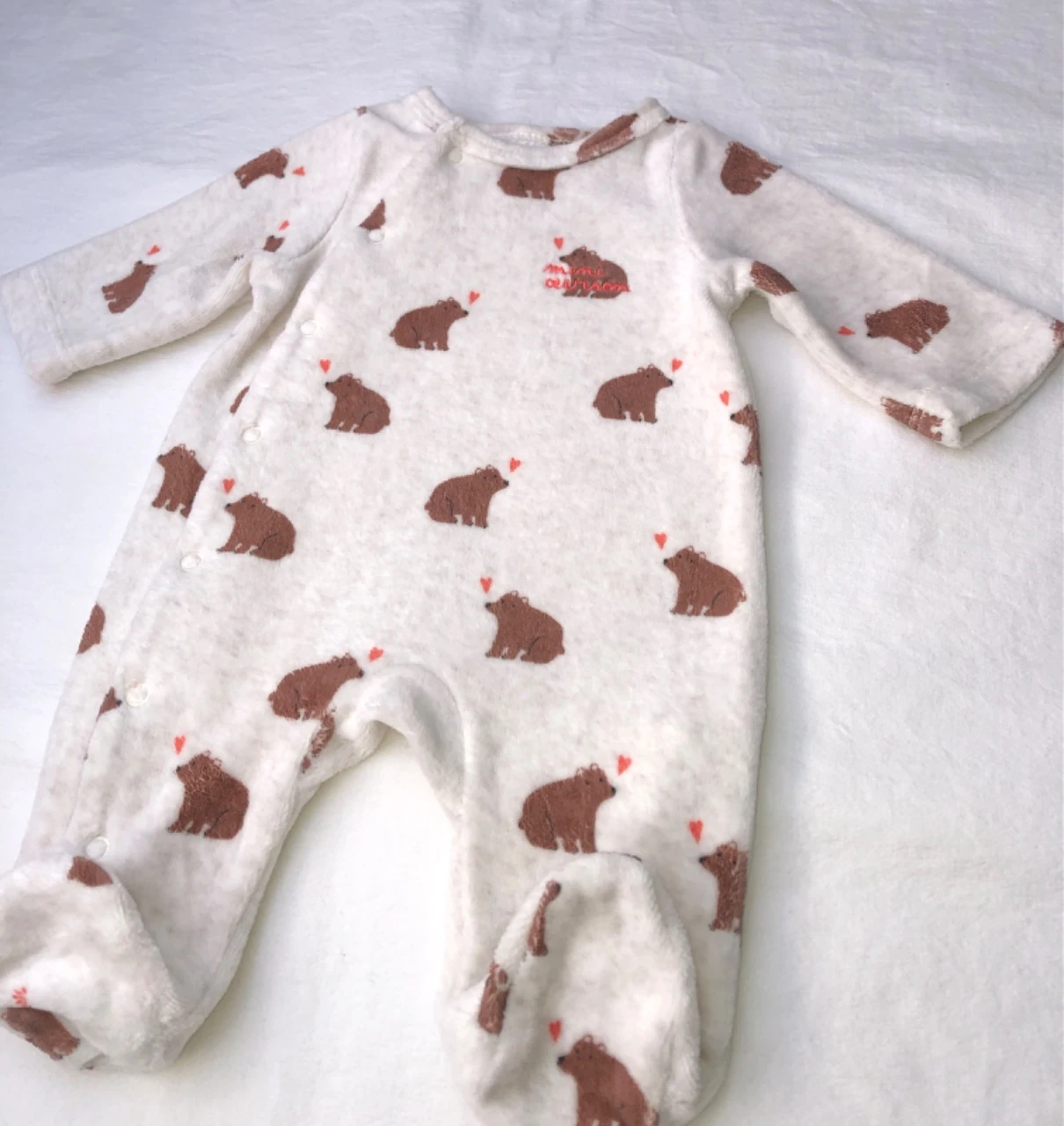Pyjama velours TAO naissance